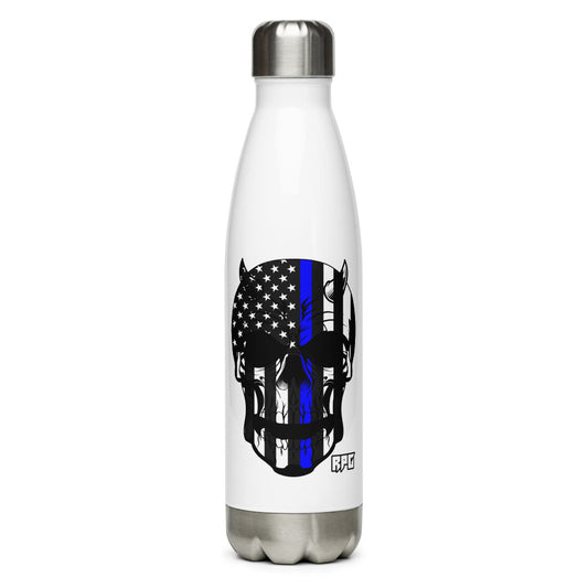 Blue Skull Stainless Steel Water Bottle
